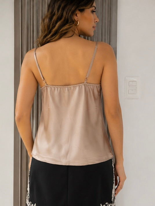 BLUSA SATINADA CUELLO HAMACA SOFT ELEGANCE