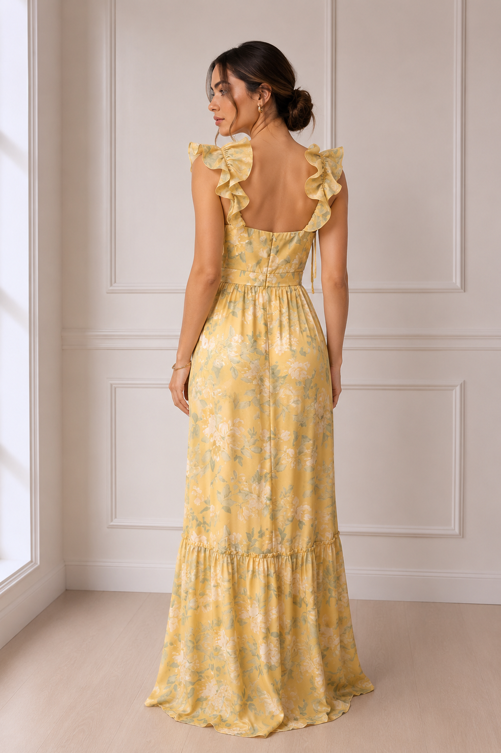 VESTIDO LEMON BLOSSOM MAXI
