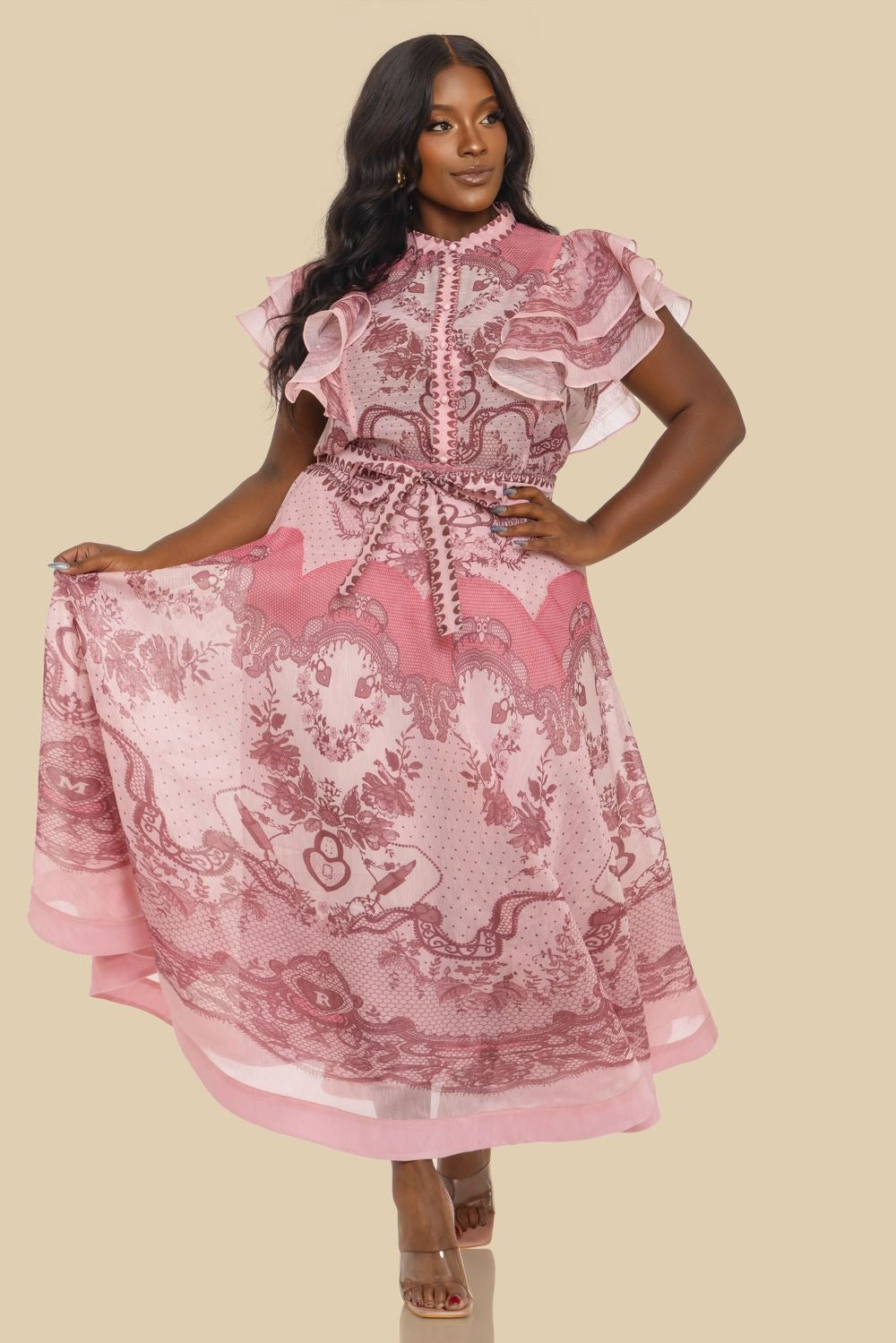 SET ROMANTIC TOILE ROSÉ