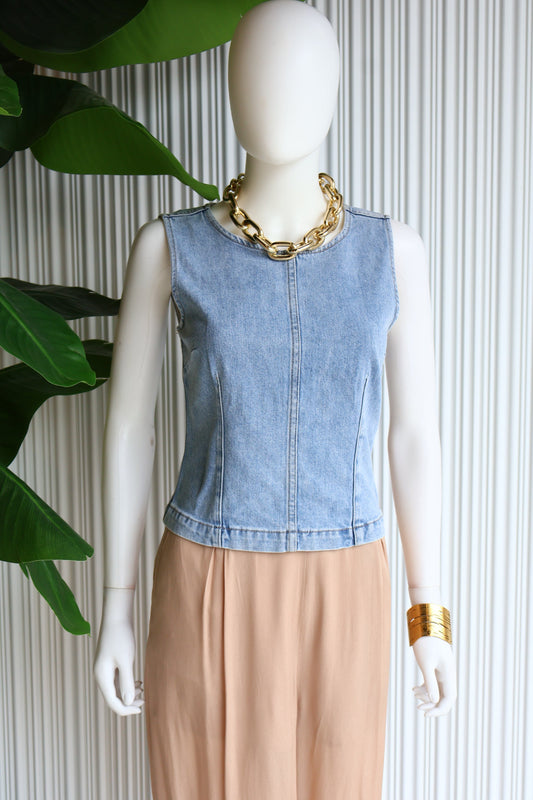 TOP DENIM STRUCTURED