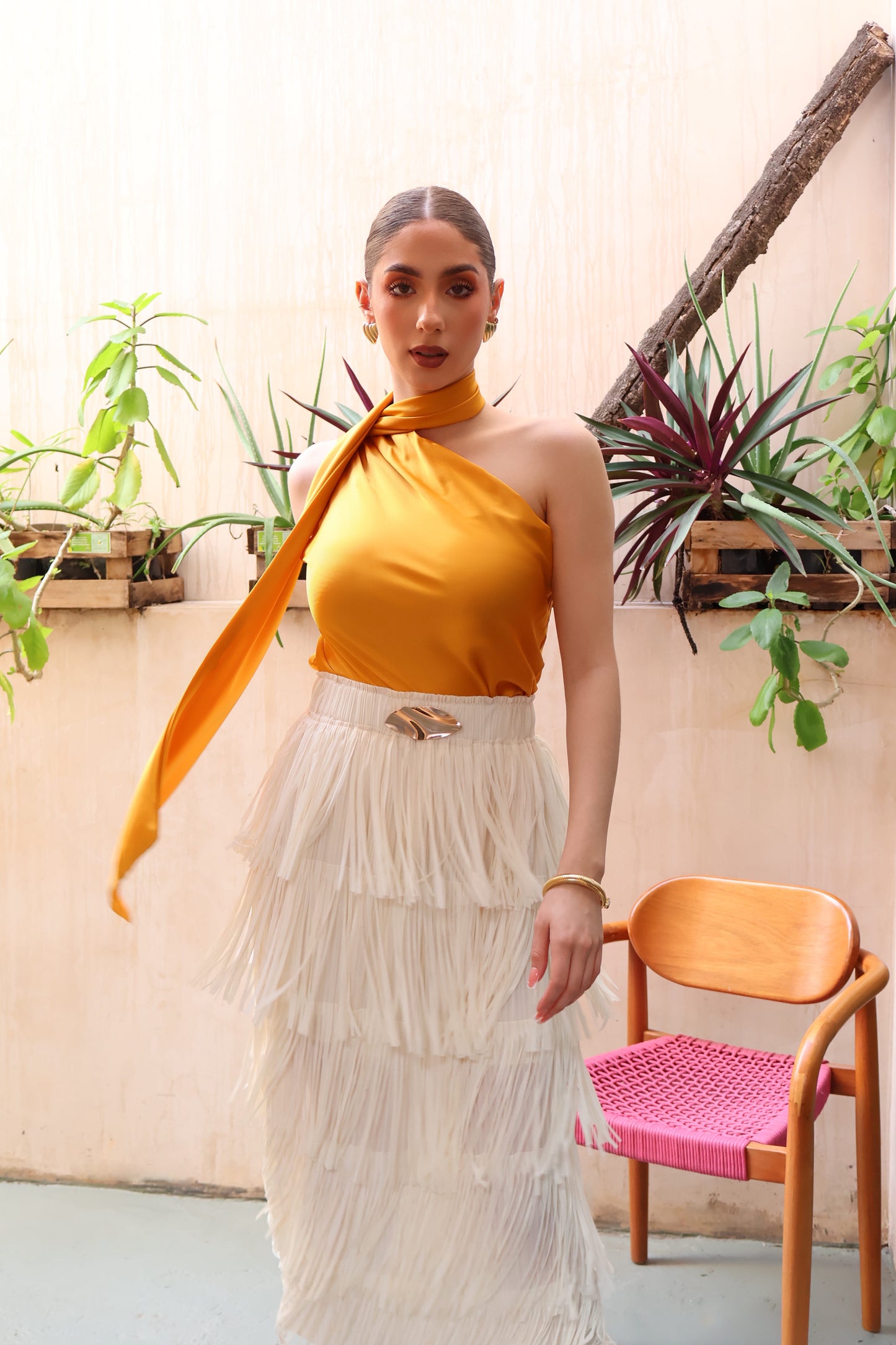 FALDA FRINGE GLAM