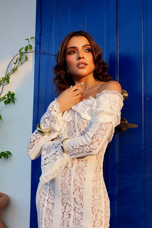 VESTIDO LACE IVORY ROMANCE