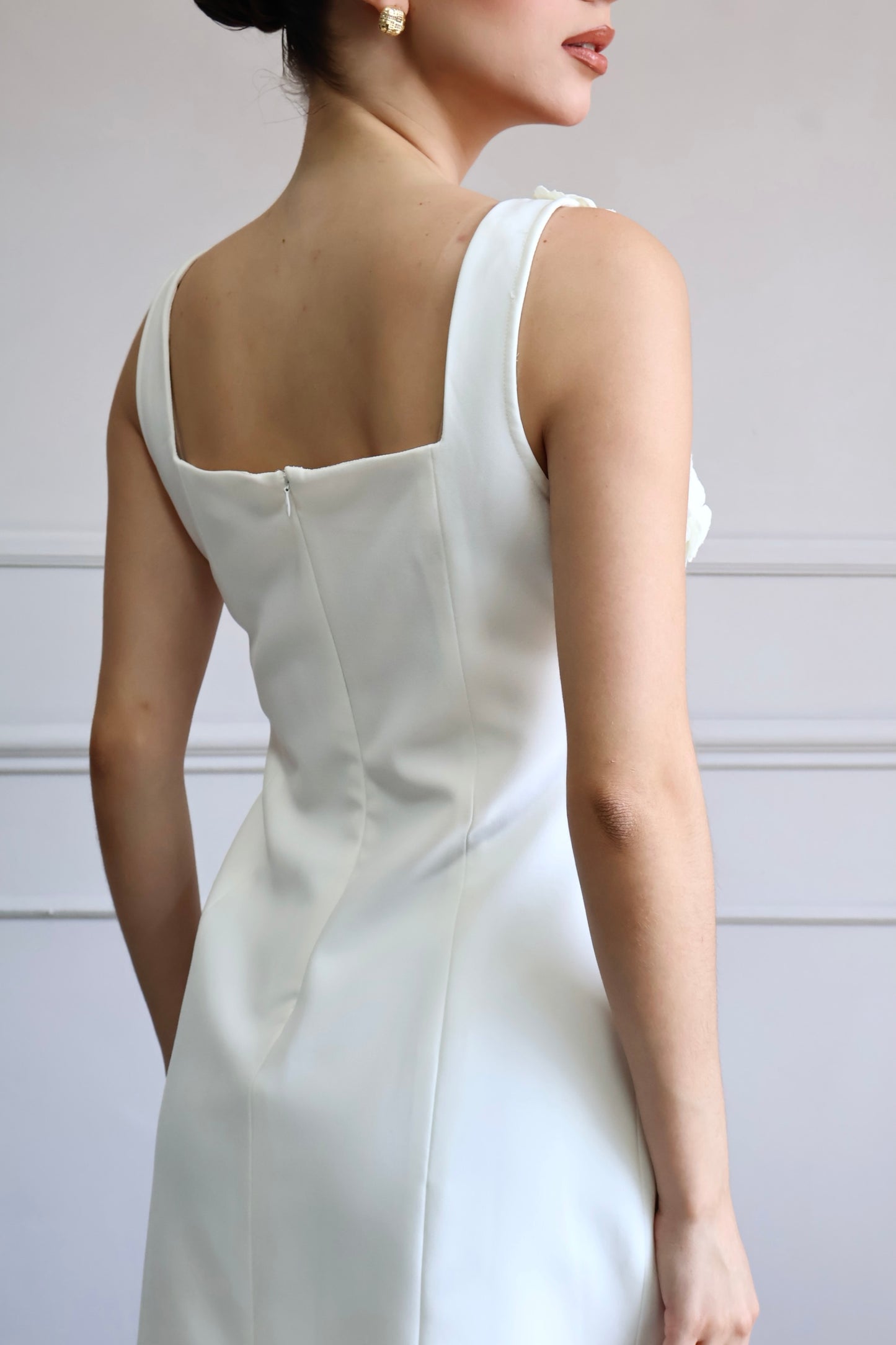 VESTIDO FLORAL IVORY LUXE