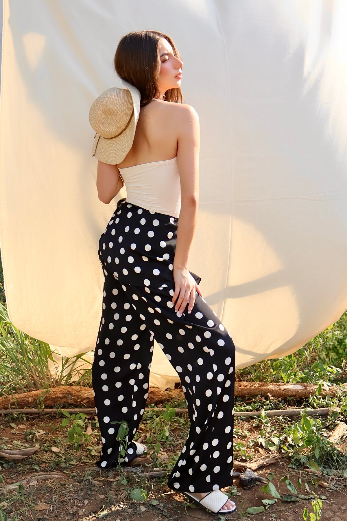 PANTALÓN POLKA DOT BLACK