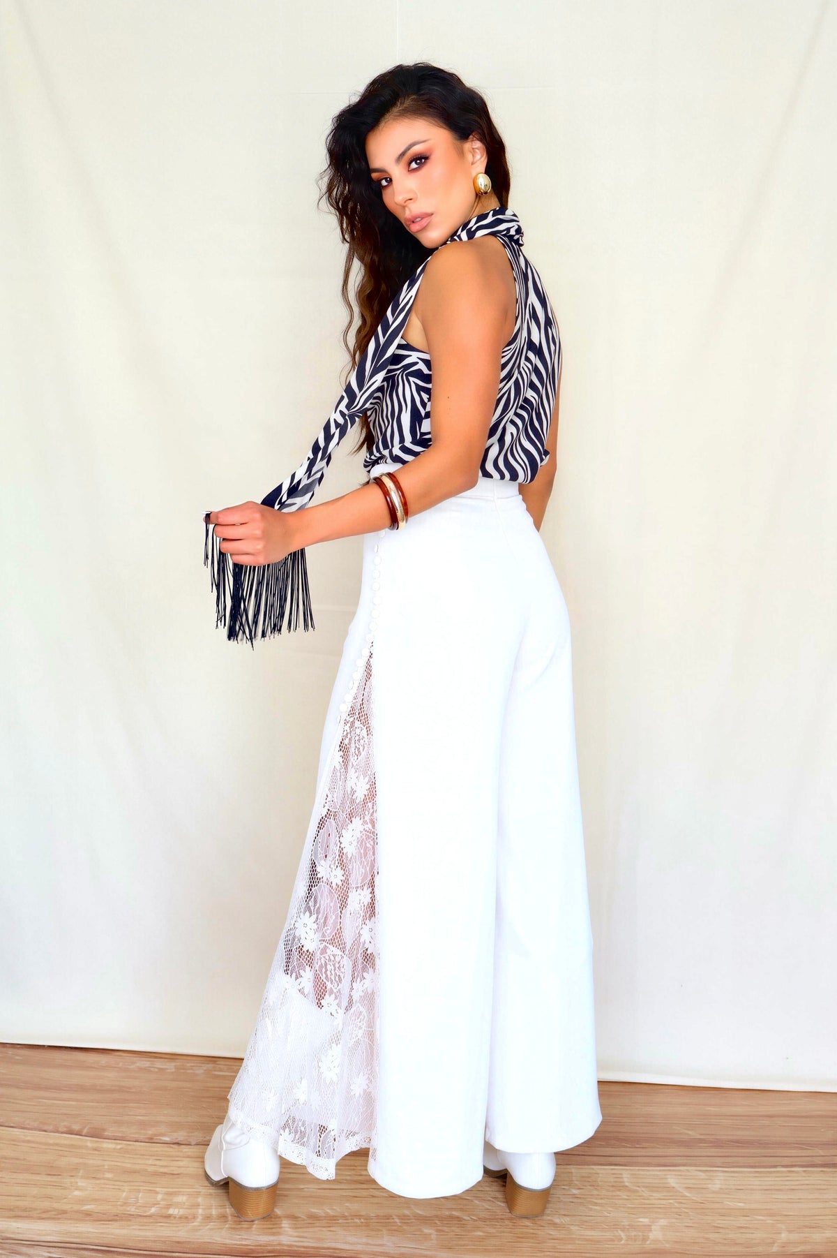 BLUSA ZEBRA SCARF