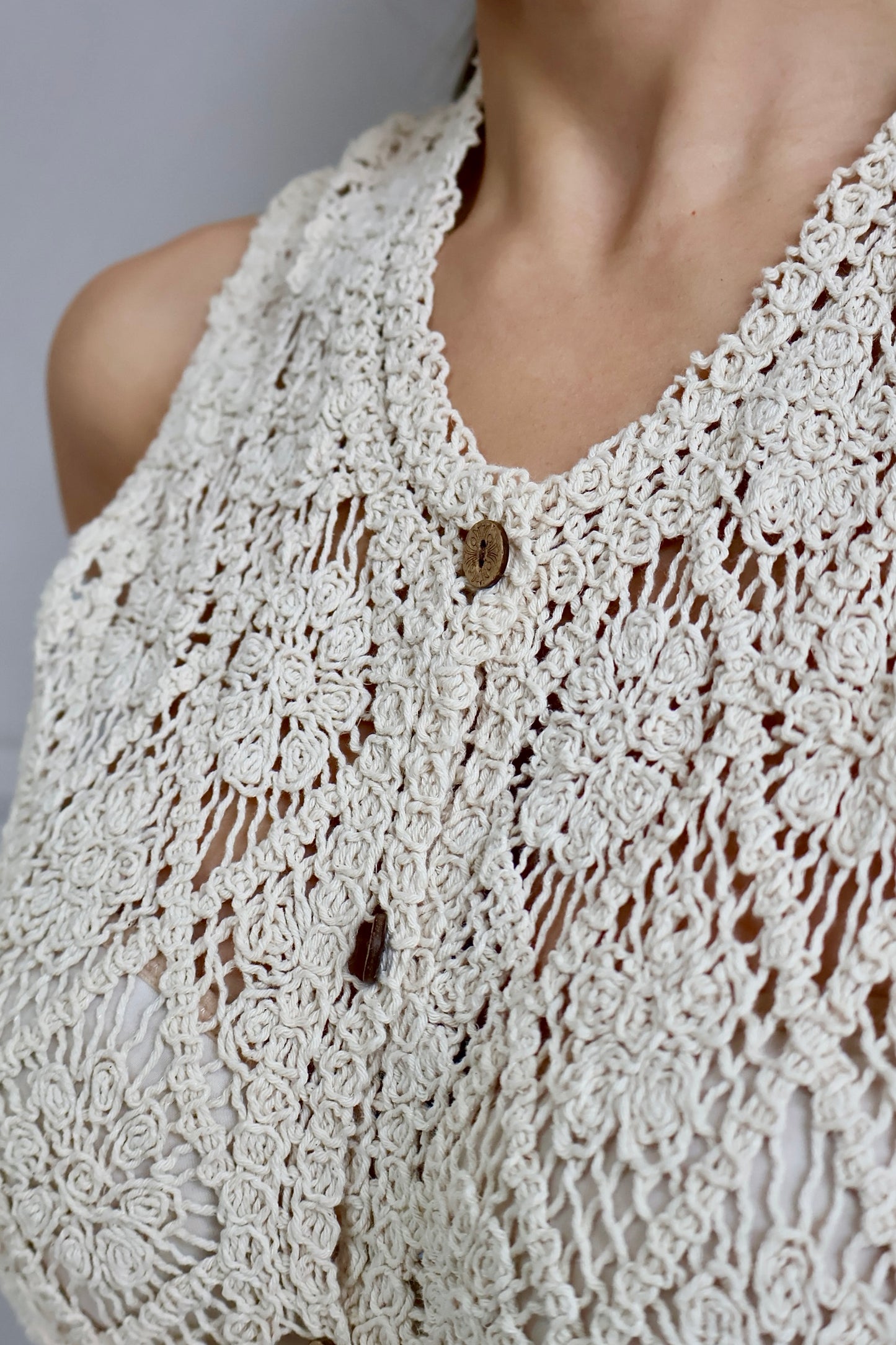 BLUSA ASIMETRICA CROCHET BOHO