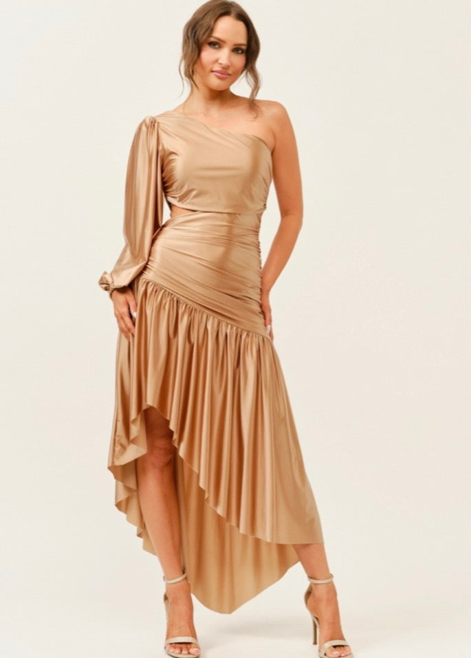 VESTIDO AURELIA CHAMPAGNE