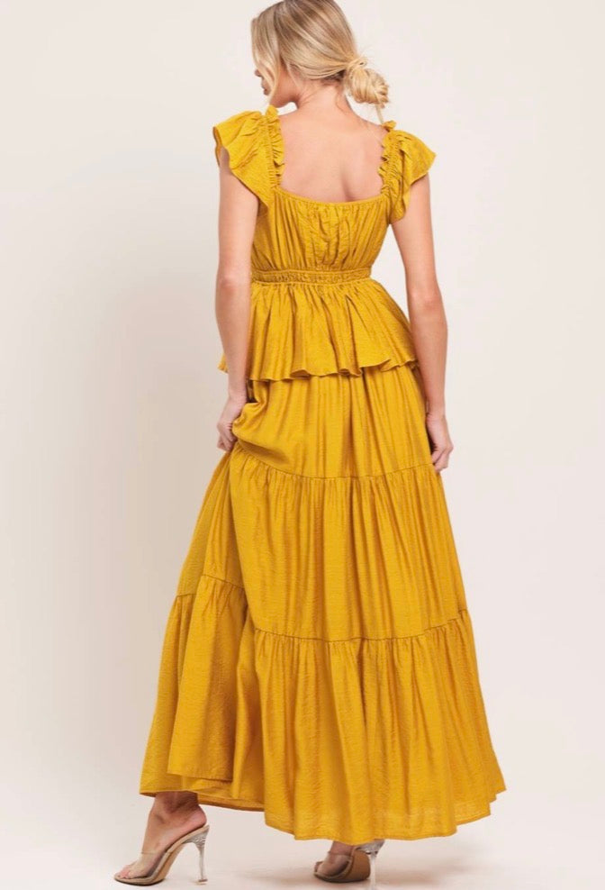 VESTIDO SIENNA MUSTARD