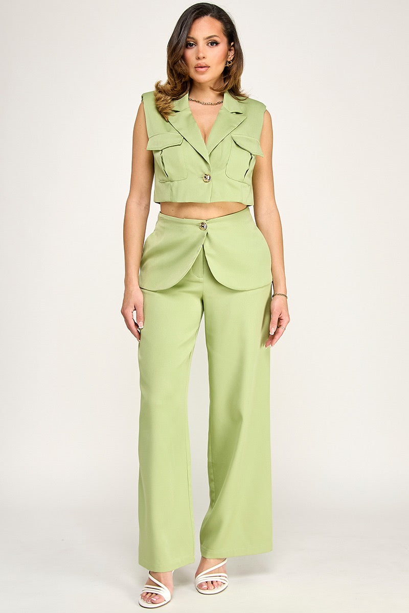 SET DE PANTALÓN CARGO OLIVO