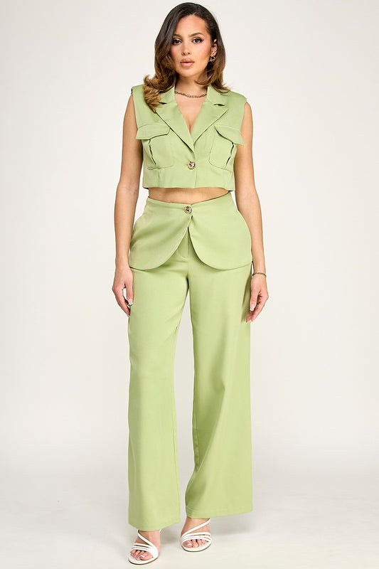 SET DE PANTALÓN CARGO OLIVO