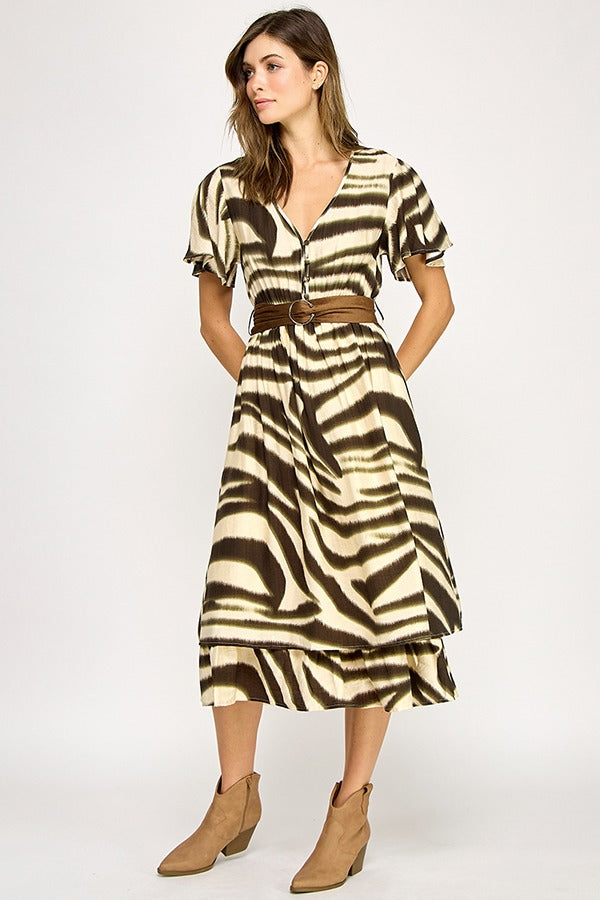 VESTIDO SAVANNA ZEBRA
