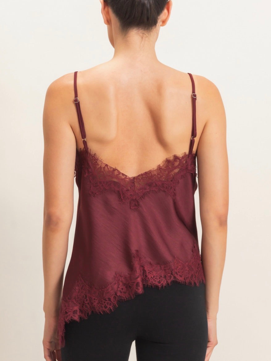 BLUSA BORDEAUX LACE