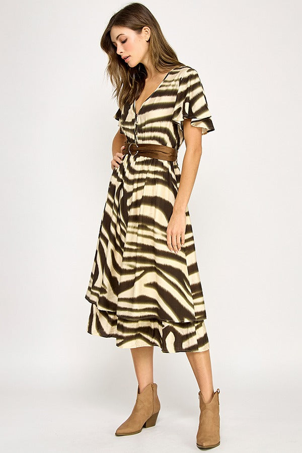 VESTIDO SAVANNA ZEBRA