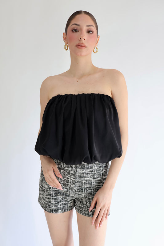 ROMPER SATIN & TWEED CHIC