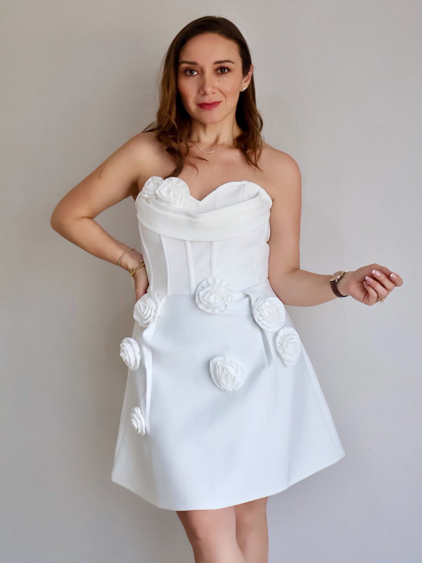 VESTIDO ROSETTE MINI