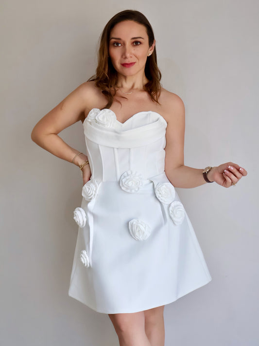 VESTIDO ROSETTE MINI