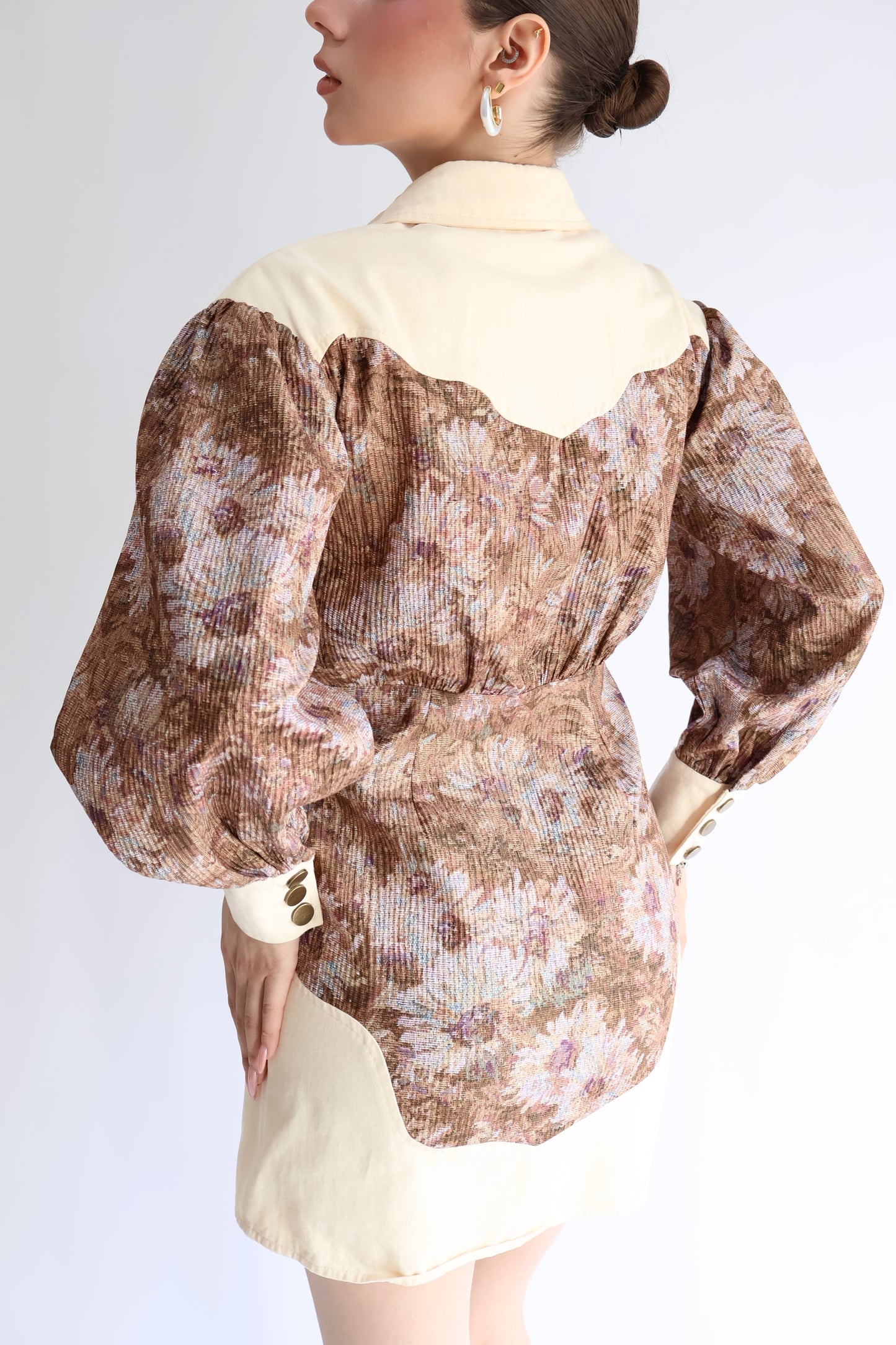 VESTIDO CAMISERO FLORAL VINTAGE