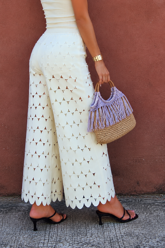 PANTALÓN PALAZZO CON PERLAS