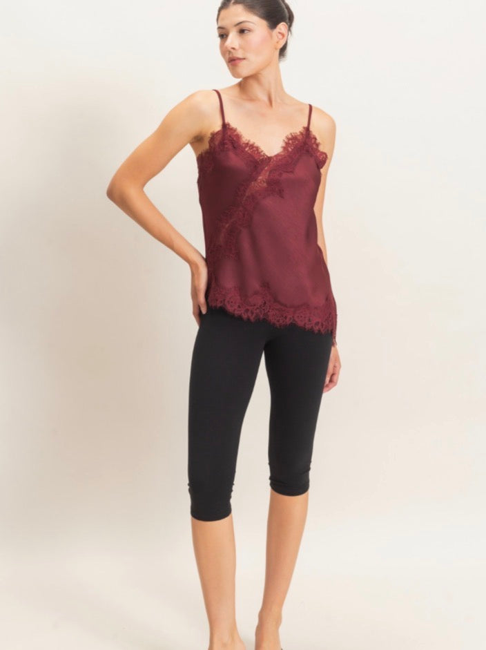 BLUSA BORDEAUX LACE