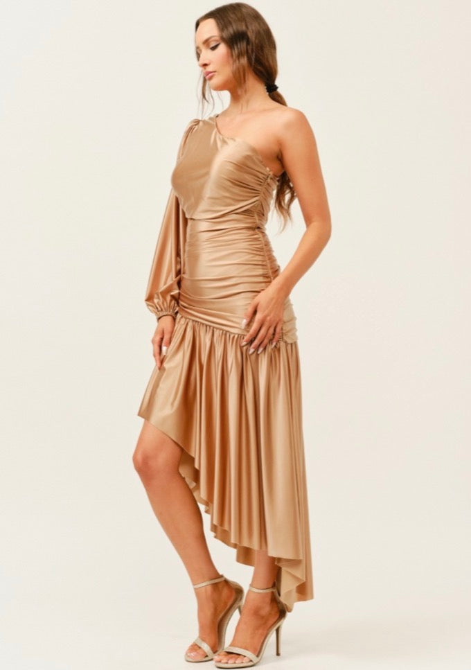 VESTIDO AURELIA CHAMPAGNE