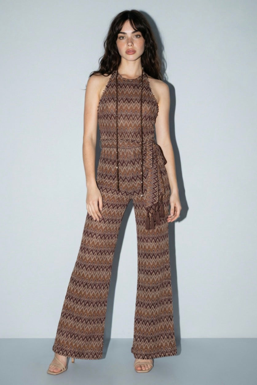 PALAZZO ZIGZAG MOCHA