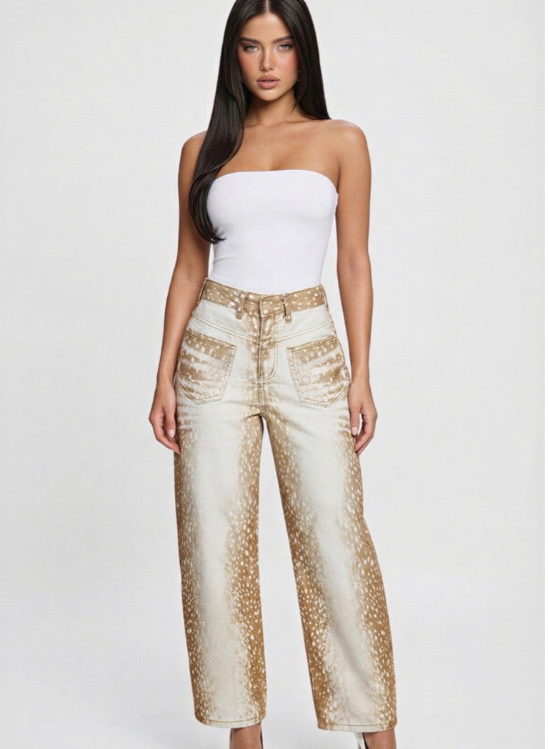 JEANS REVERSIBLE BAMBI PRINT