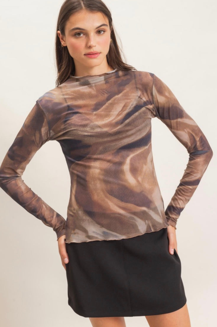 BLUSA MOCHA MESH