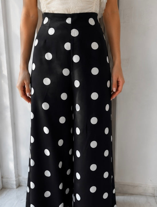 PANTALÓN POLKA DOT WIDE LEG