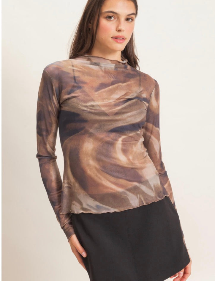 BLUSA MOCHA MESH