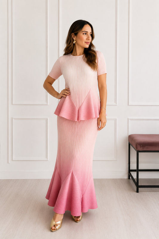 CONJUNTO PLISADO DEGRADADO MIDI
