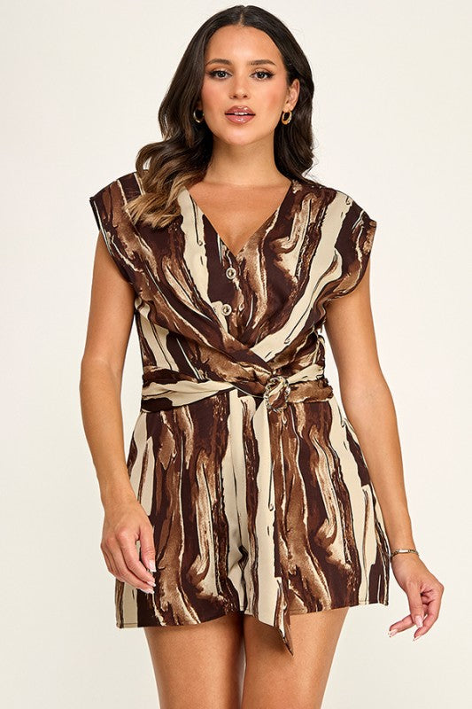 ROMPERS BROWN MULTI