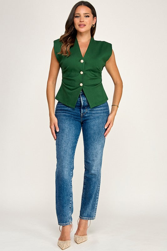BLUSA VERDE ESMERALDA