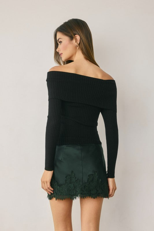 FALDA SATIN GREEN