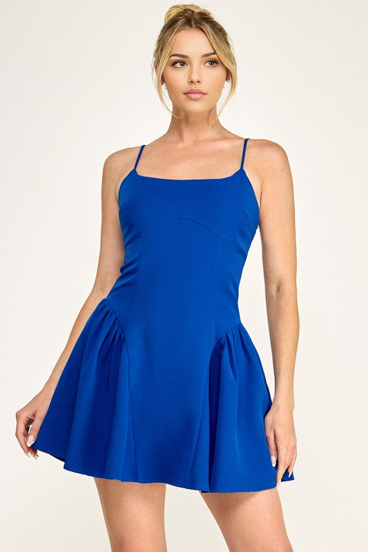 VESTIDO ROYAL AND YELLOW