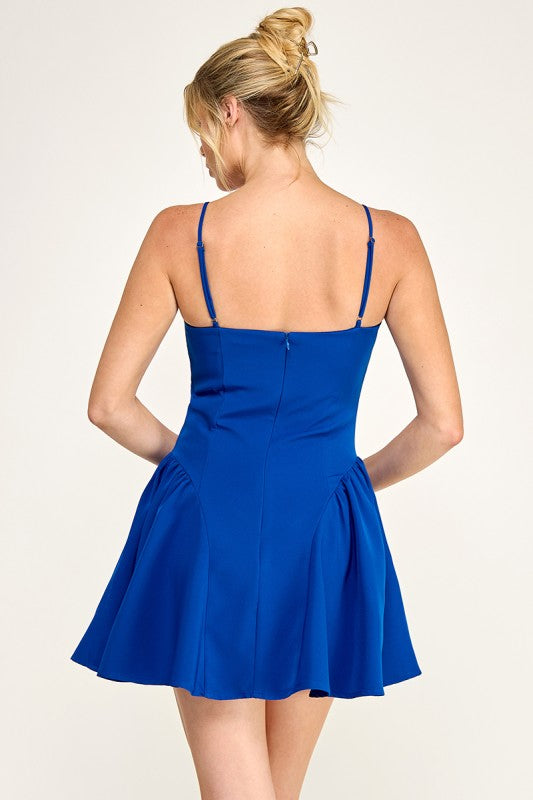 VESTIDO ROYAL AND YELLOW