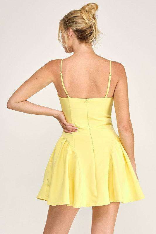 VESTIDO ROYAL AND YELLOW