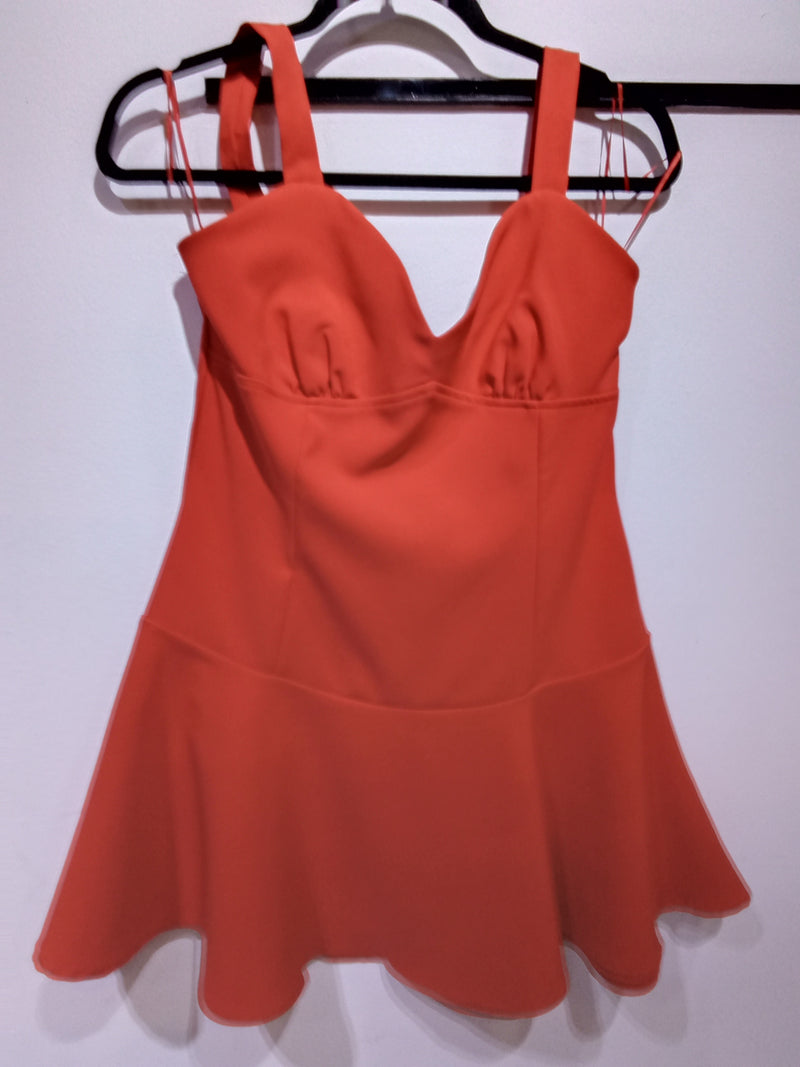 Vestido corto bombacho rojo