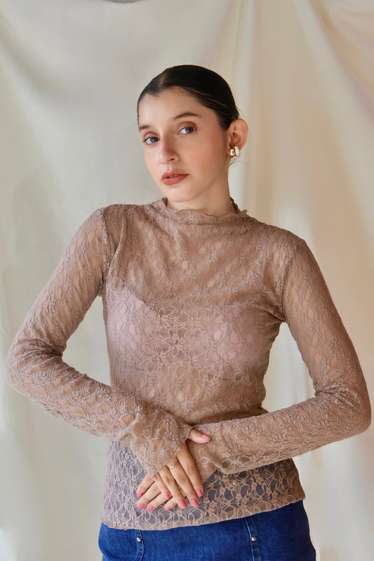 BLUSA DE ENCAJE