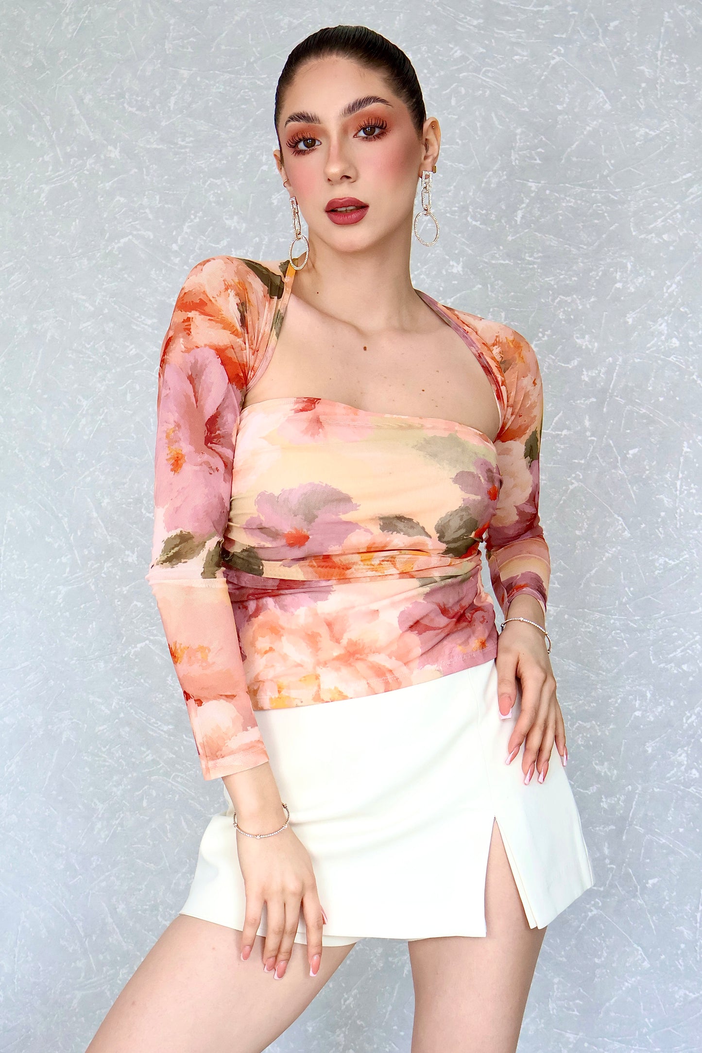 FALDA SHORT IVORY ELEGANCE
