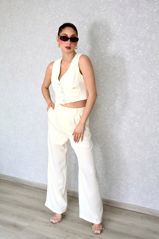 SET LINEN CHIC IVORY