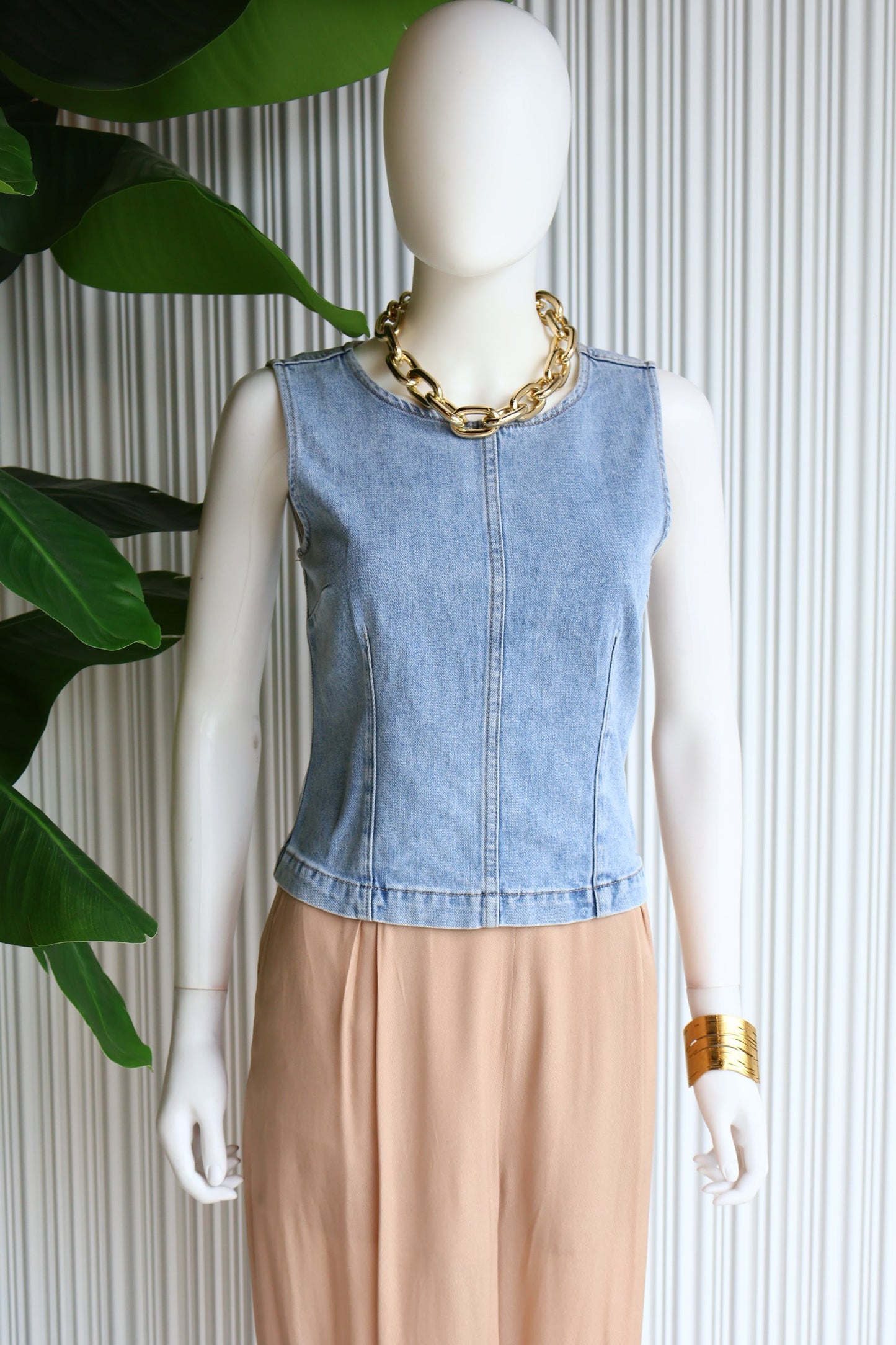TOP DENIM STRUCTURED