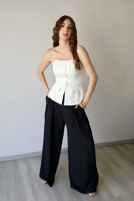 BLUSA STRAPLESS CARGO CHIC FIT