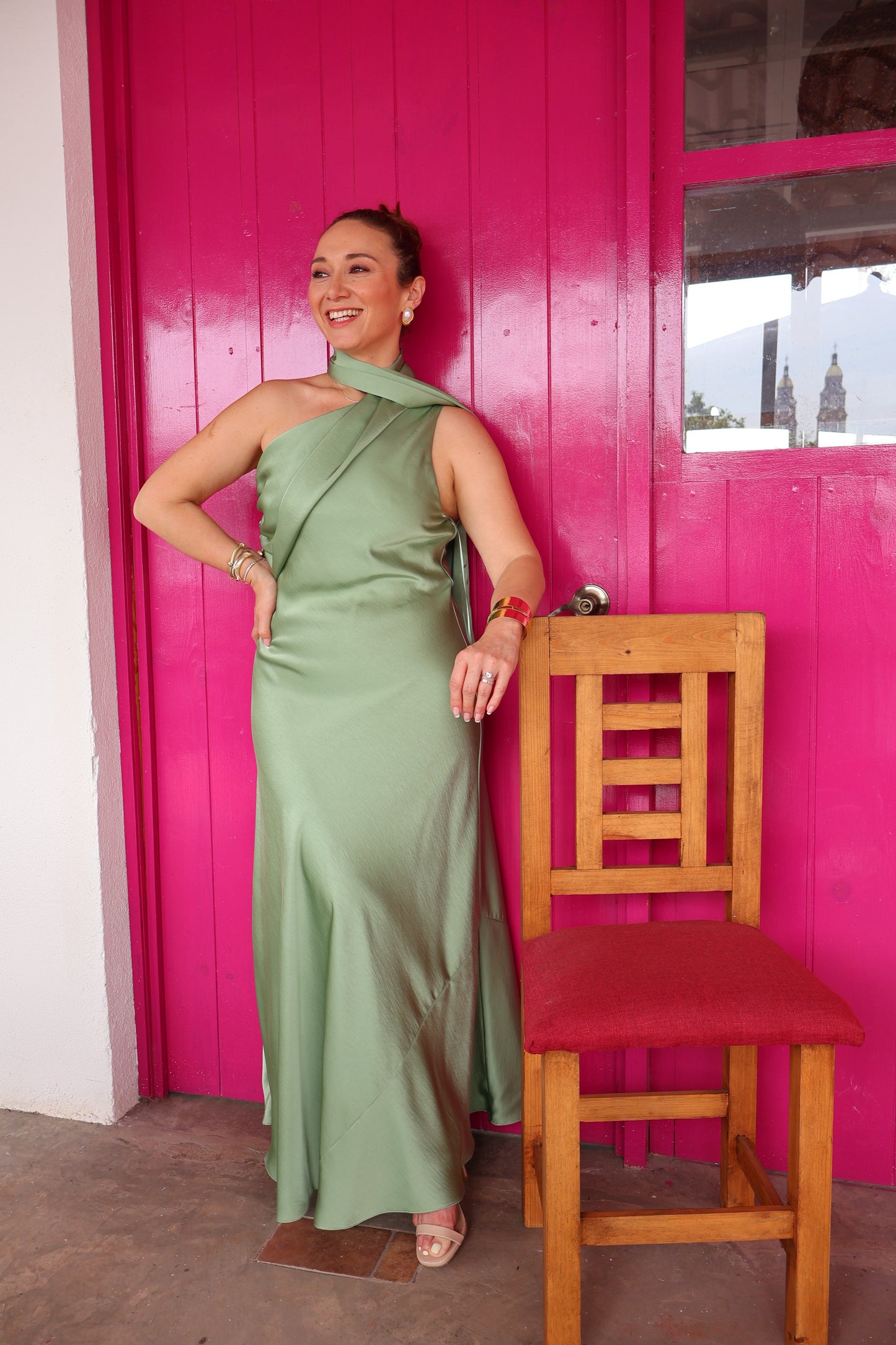 VESTIDO SAGE SILK