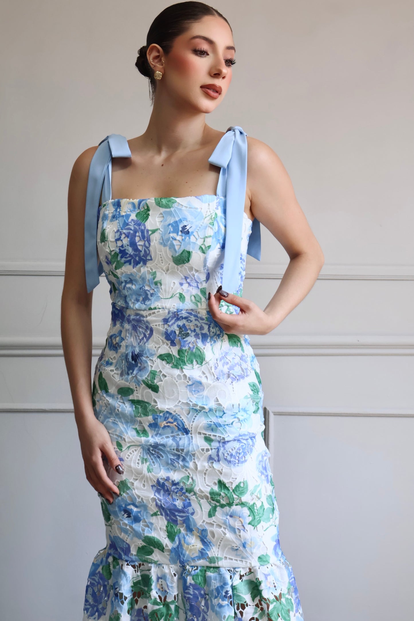 VESTIDO BLUE GARDEN ROMANCE