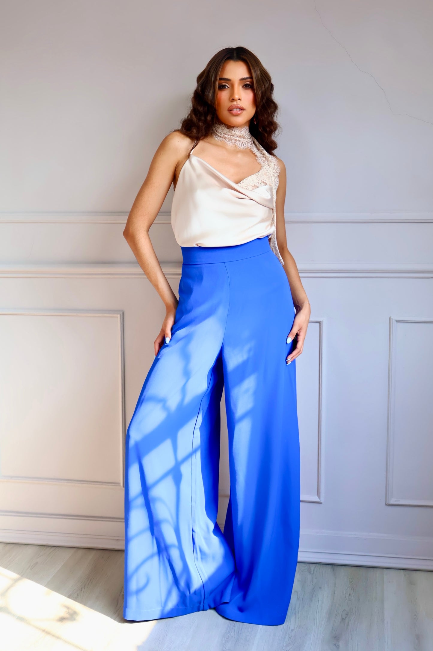 PANTALÓN BLUE/FUCSIA STATEMENT