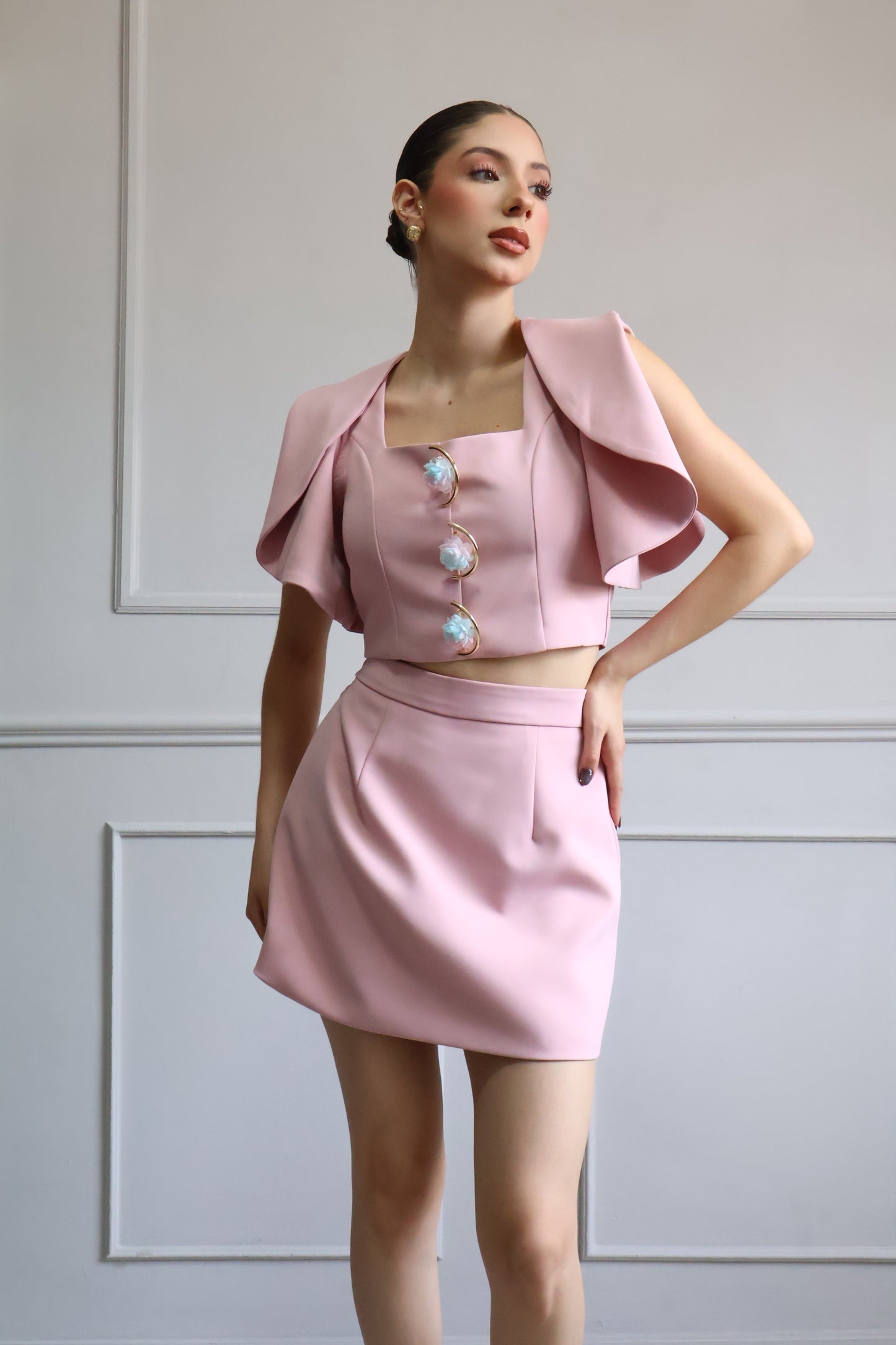 CONJUNTO BLUSH CHIC SKIRT SET