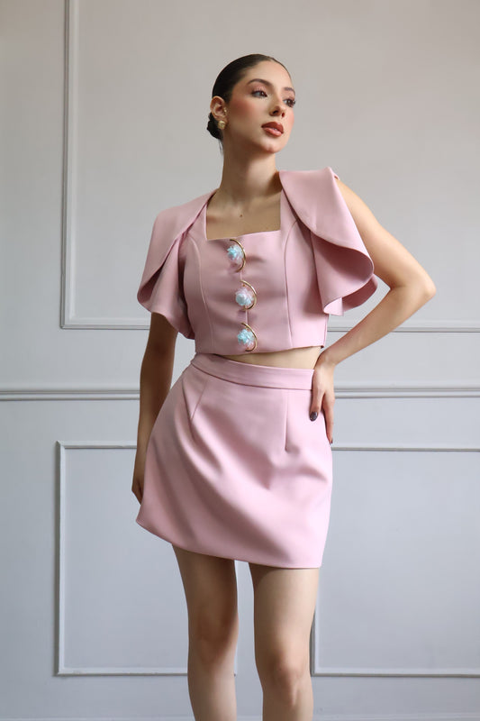 CONJUNTO BLUSH CHIC SKIRT SET