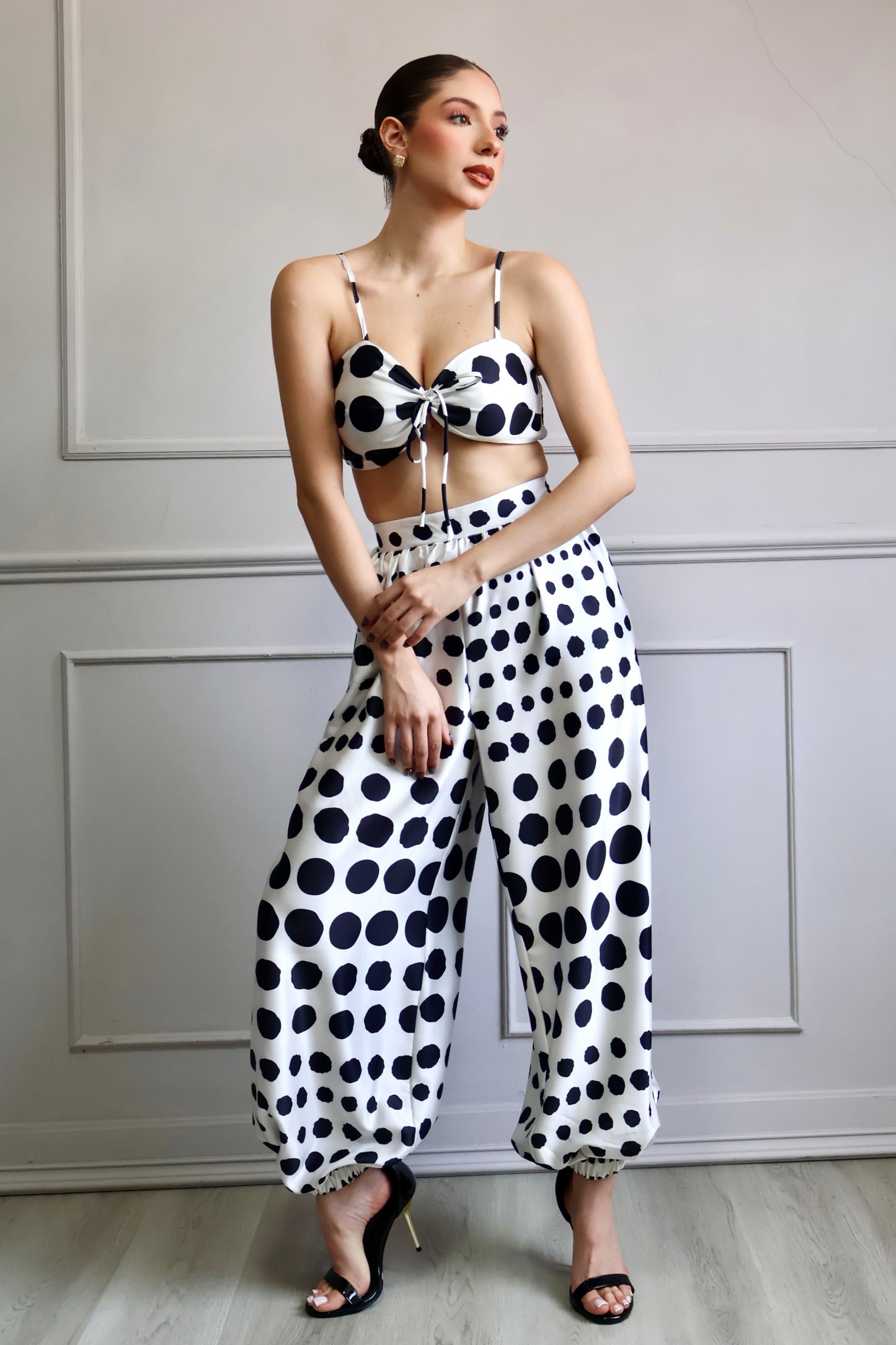 CONJUNTO POLKA SATIN GLAM