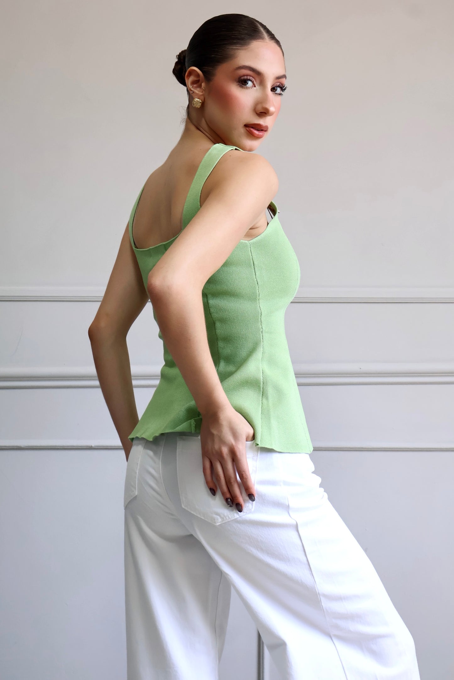 BLUSA SEA STAR VERDE MATCHA