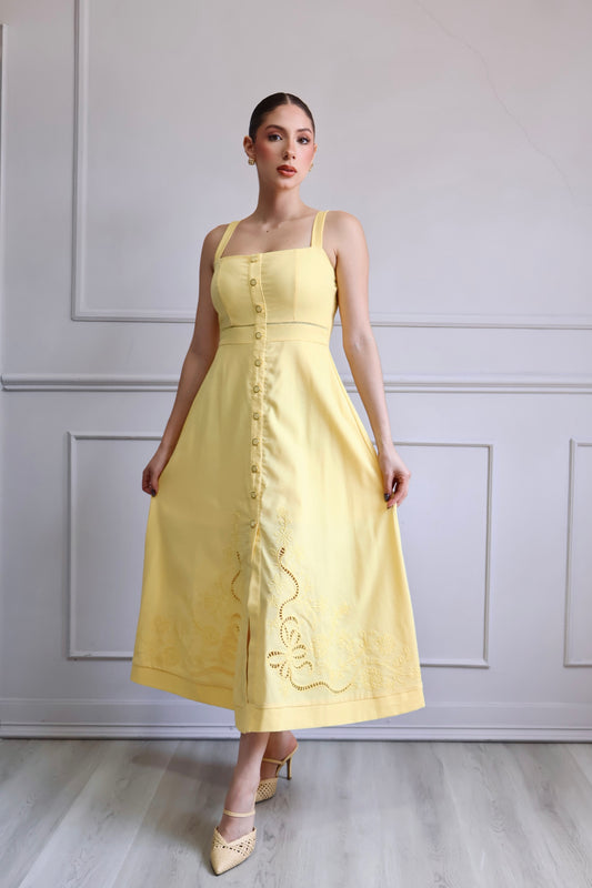 VESTIDO SUNSHINE BUTTON MIDI